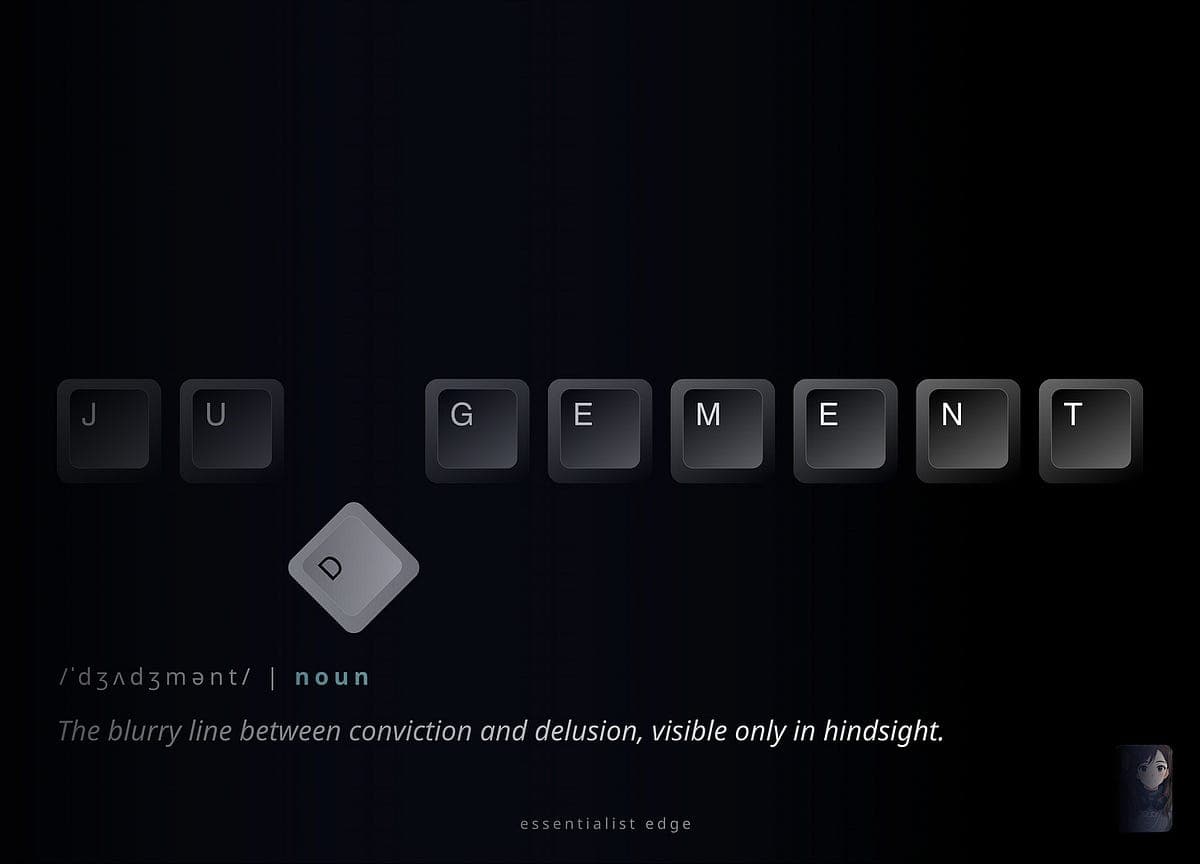 The Judgement Stack: Your Edge When Everything Else Is Commoditized